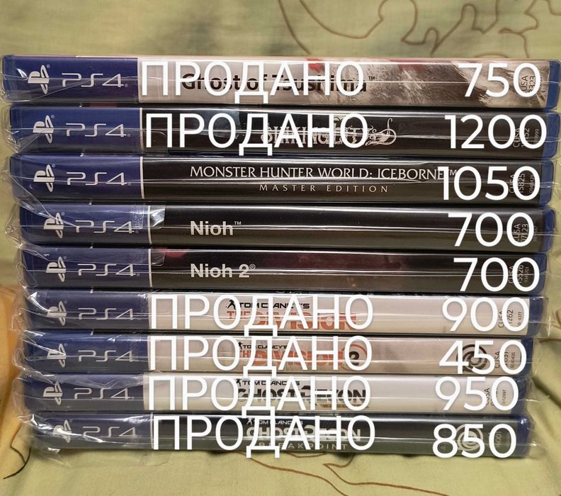 Ігри для PS4 з власної колекції
