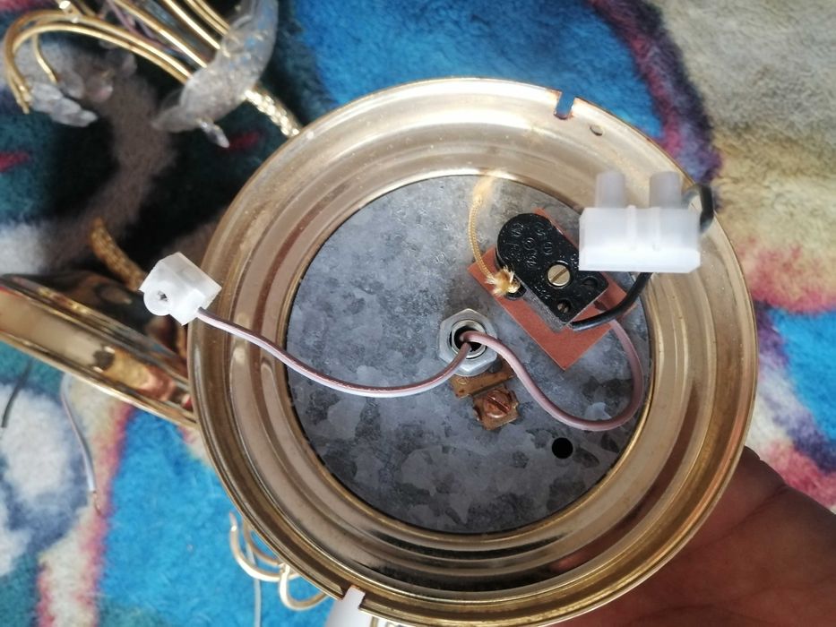 kinkiety szklano metalowe