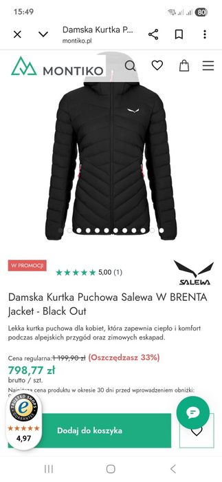 Kurtka damska Salewa Brenta roz. 40/46