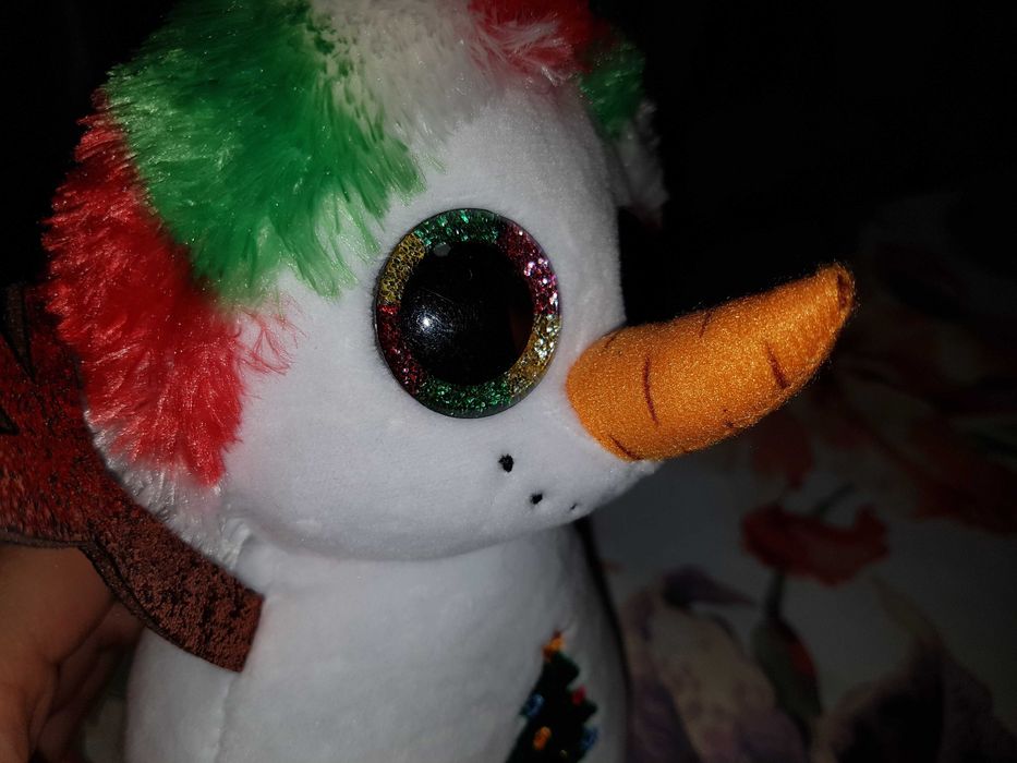 Ty Beanie Boos глазастик снеговик MISTY 15 см