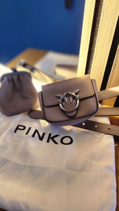 Pinko pasek z saszetką i portmonetką