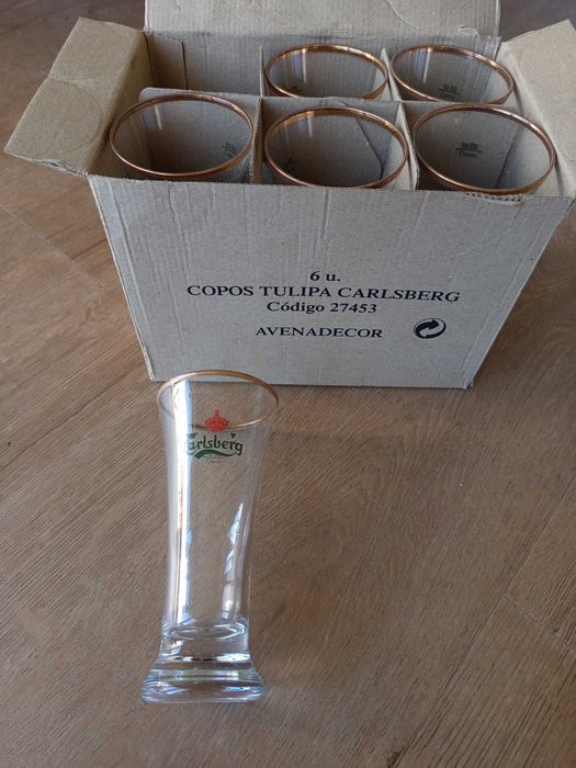 copos de cerveja de coleção Carlsberg
