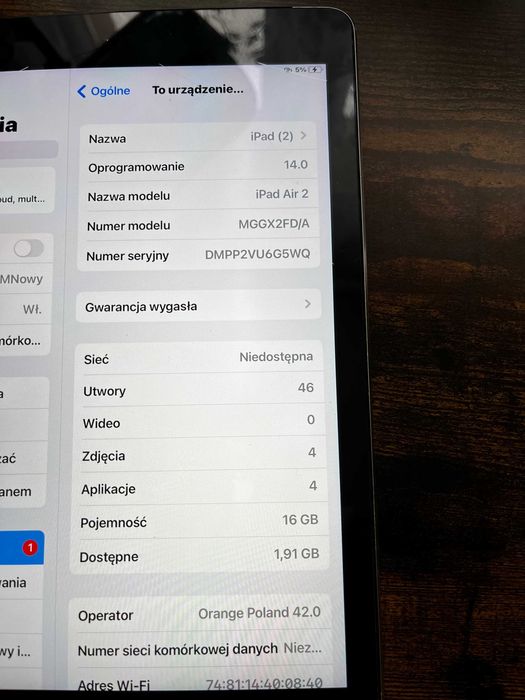 Ipad Air w dobrym stanie