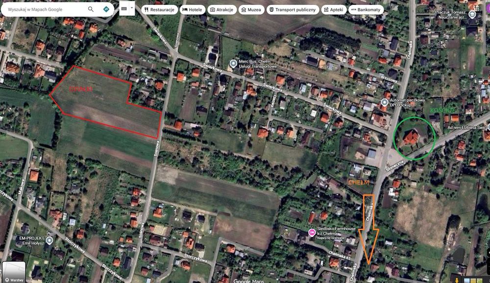 działki budowlane, okszów, ulica sosnowa