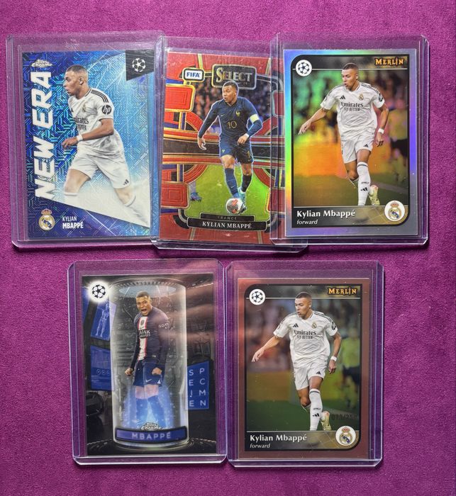 Cartas Kylian Mbappe topps Panini