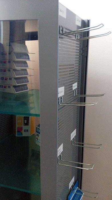 Expositor de telefones e telemoveis