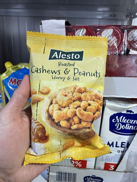 Кешью з медом та сіллю від Алесто 200г / Alesto Cashews & Peanuts Hone