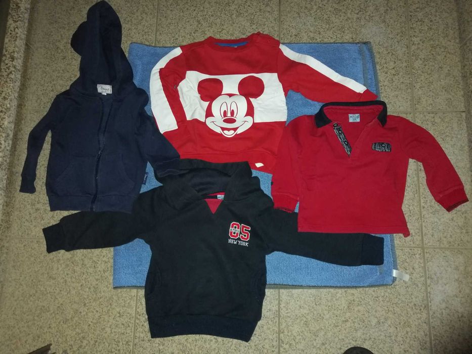 3 Sweaters and 1 Knitted Jacket, for Ages 12 to 24 Months