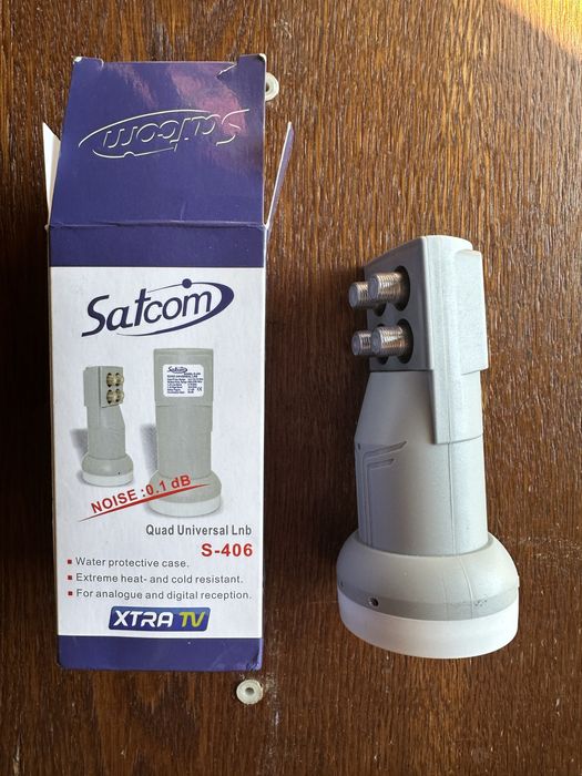 спутниковый конвертер (LNB) Satcom S-406 Quad.