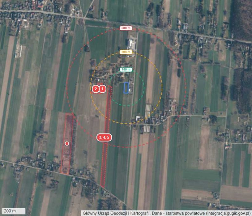 Budowlana 3094m²–Rezerwat Wiączyń, 1 km od granicy Łodzi, gotowe media