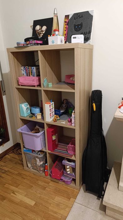 Estante KALLAX 2x4 (IKEA), ef carvalho, 77x147 cm