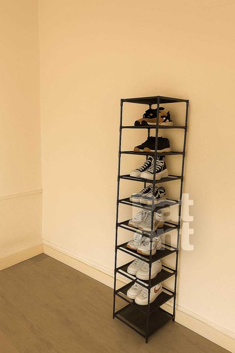 Przechowywanie dom 10 poziomów na pudełka wysokie czarny