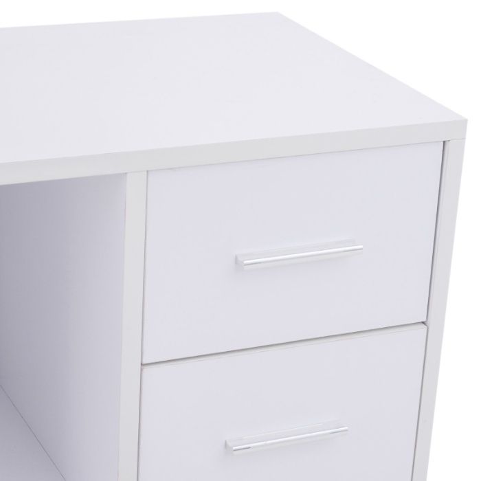 Secretária Mesa de trabalho Mesa de Canto com Estante Giratória 180°