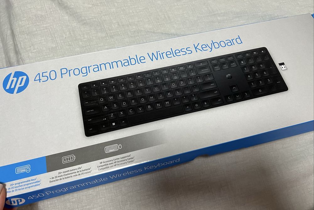 Клавіатура бездротова HP 455 Programmable клавиатура безпроводная