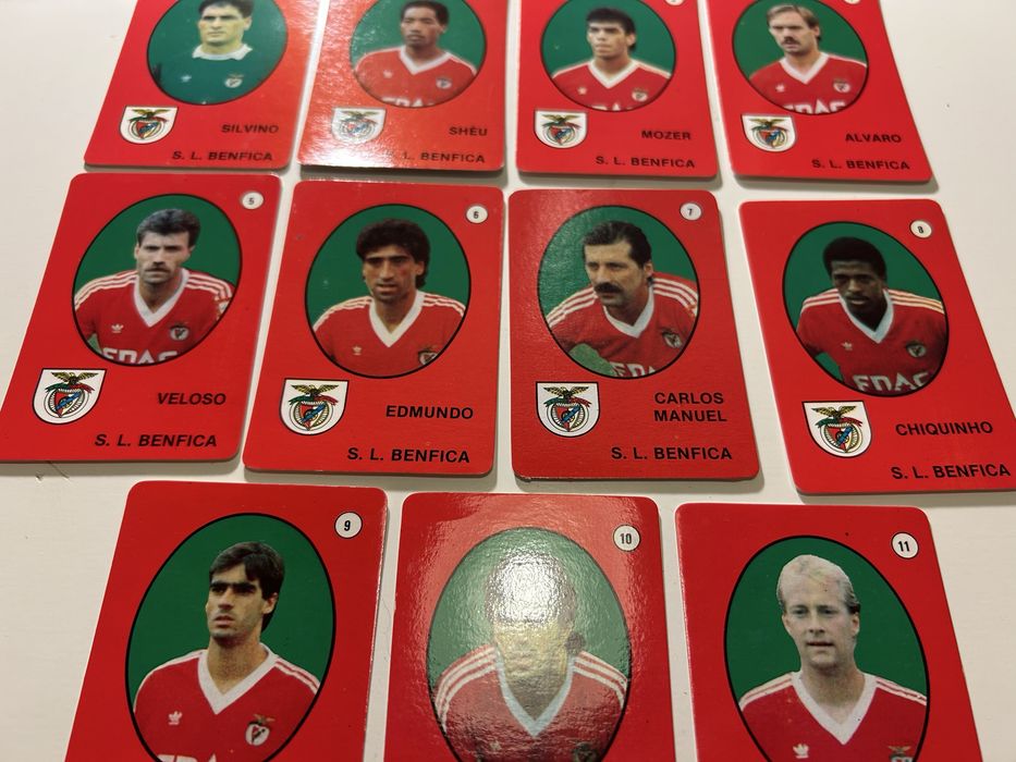 Sport Lisboa e Benfica 1987/88 equipa completa calendários futebol