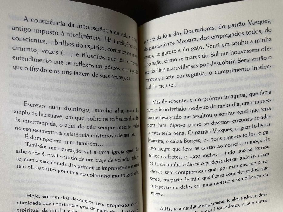 Páginas do Livro do Desassossego, de Bernardo Soares