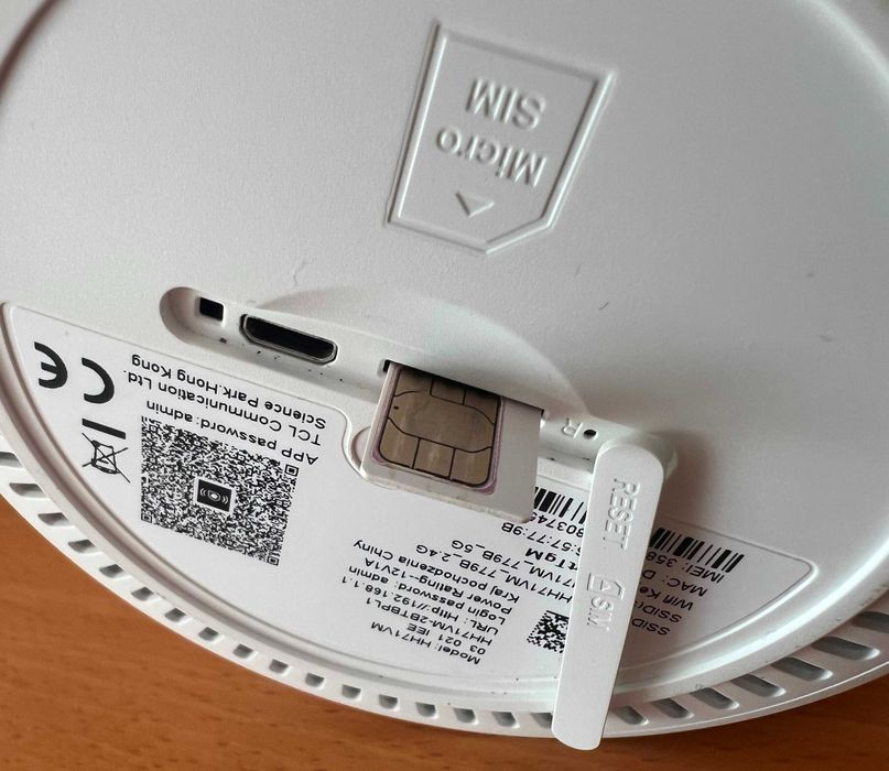 Stacjonarny Router ALCATEL LinkHub LTE cat7 HH71V1 na kartę sim