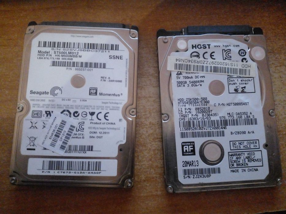 Жорсткий диск HDD 2.5" 500Gb