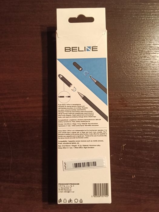 Rysik BELINE do tabletu – nowy, otwarty tylko raz
