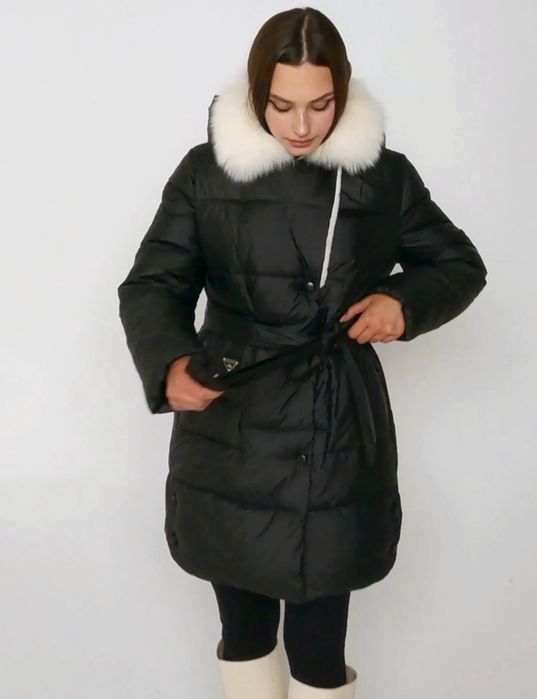 Зимова куртка пуховик 42р біопух