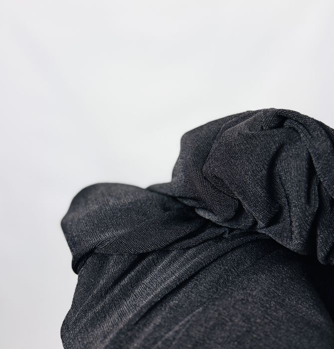 Czarny aksamitny kombinezon kopertowy XS 34