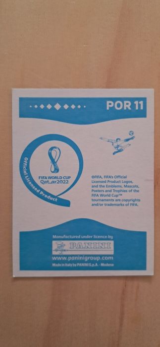 Cromo futebol de Bernardo Silva(Mundial 2022)da Panini