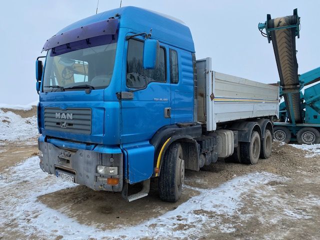 MAN TGA26.480  Wywrotka 3 stronna Resory Napęd 6x4 rok 2004 zabudowa Alu-Duńska