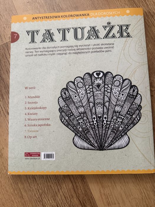 Kolorowanka antystresowa dla dorosłych Tatuaże