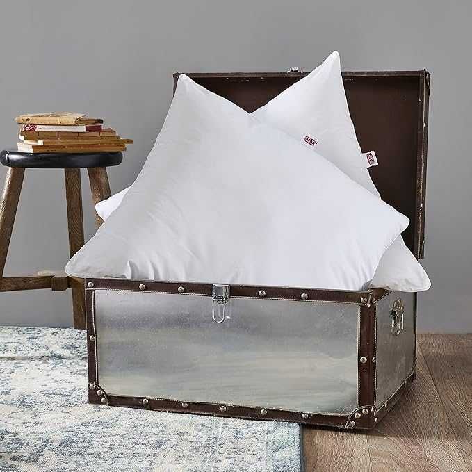 DODO  Zestaw 2 naturalnych poduszek 60x60 Puchowe poduszki Puch nowe