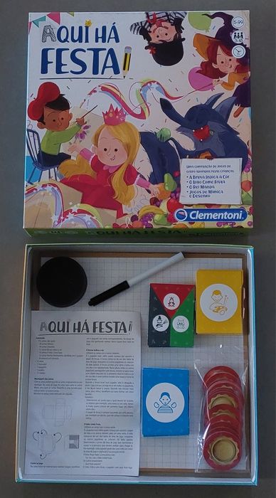 Jogo Tabuleiro "Aqui há Festa!", 5-99 Anos