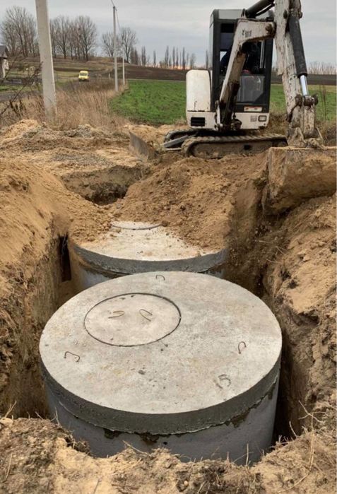 Бетонні криничні та каналізаційні кільця різних діаметрів
