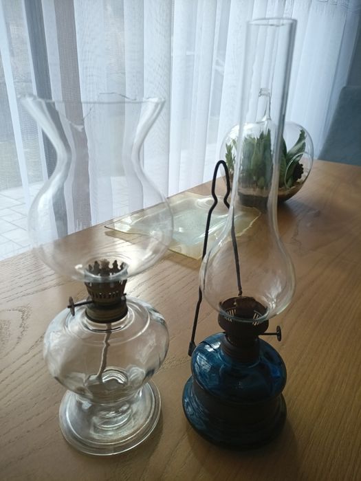 Piękne lampy naftowe antyczne