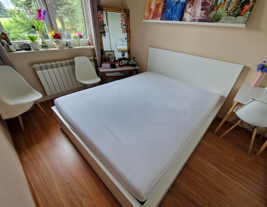 IKEA Malm łóżko 160x200 + 4 szuflady + materac FDM