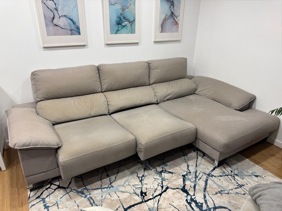 Sofá Chaise Longue Moderno 3m x 1,65m | Bom Estado