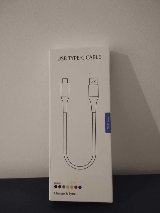 Zestaw kabli 2szt USB - USB typ C Belker 2 x 20 cm Czarne