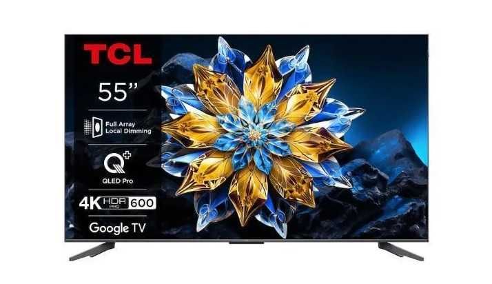 Telewizor QLED TCL 55C655 Pro 55 cali 4K UHD Smart TV: Google TV