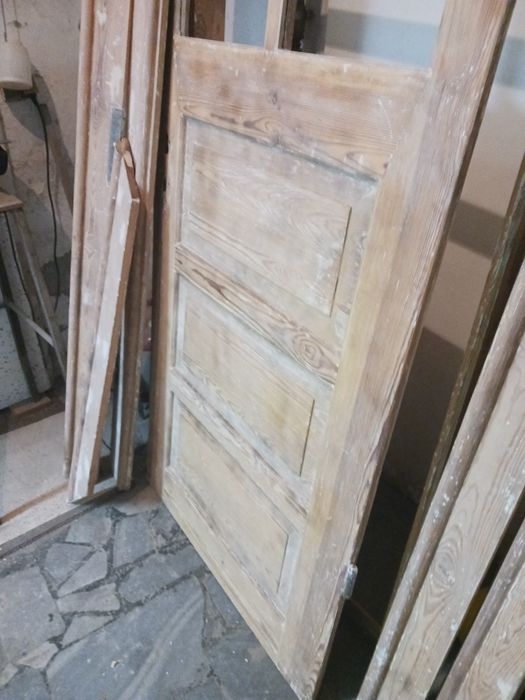 Drzwi antyk oczyszczone w sośnie