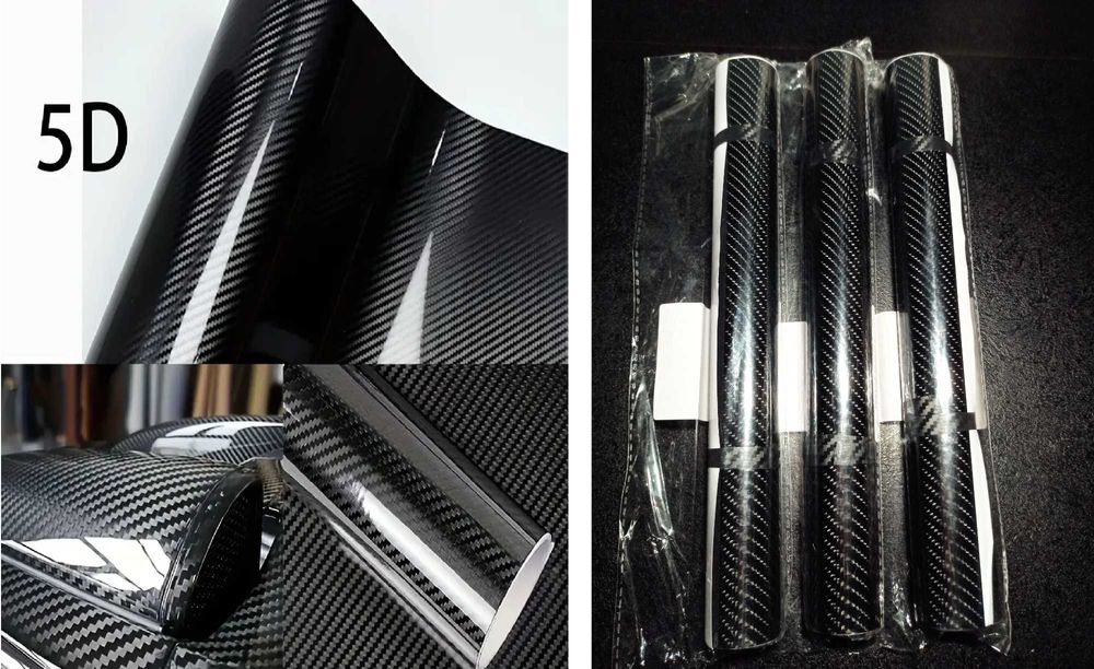 Пленка защитная для порогов автомобиля. Карбоновая пленка .