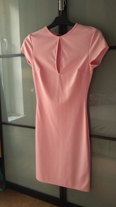 Śliczna sukienka pudrowy róż XS/S