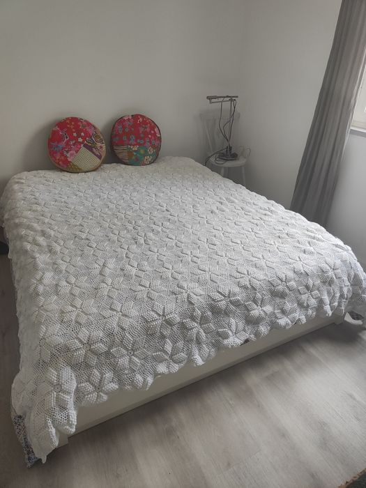 Colcha crochê casal. Handmade. Vintage.