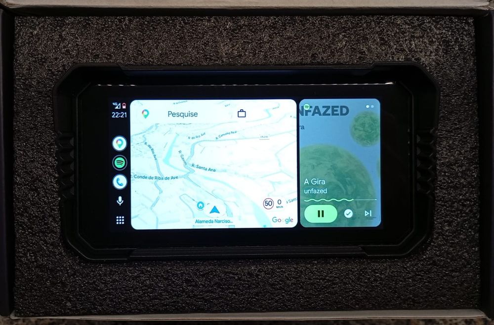 Carpaly para mota android auto 6.25 polegadas