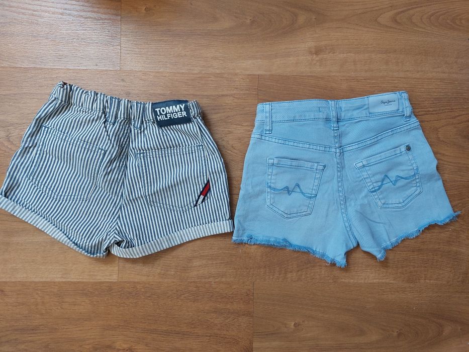 Tshirt e Calções da Tommy Hilfiger e Pepe Jeans, menina,  8 anos