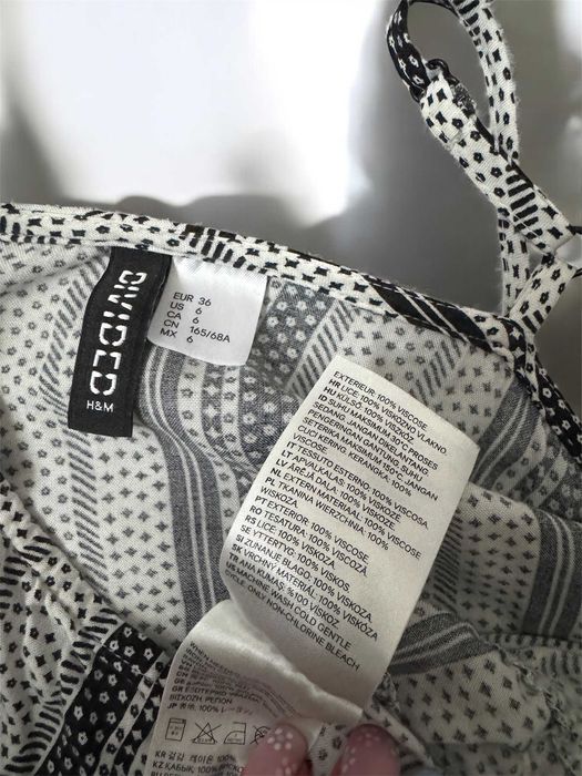 krótki letni kombinezon H&M na ramiączkach S