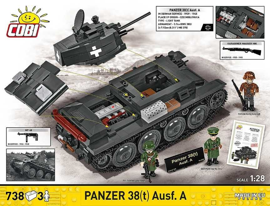 Czołg Cobi Panzer 38(t) Ausf. A - Edycja Limitowana [Cobi-2664]