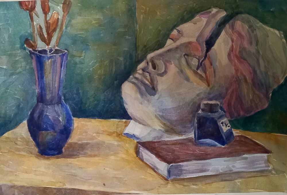 Натюрморты, акварель 1980 г.