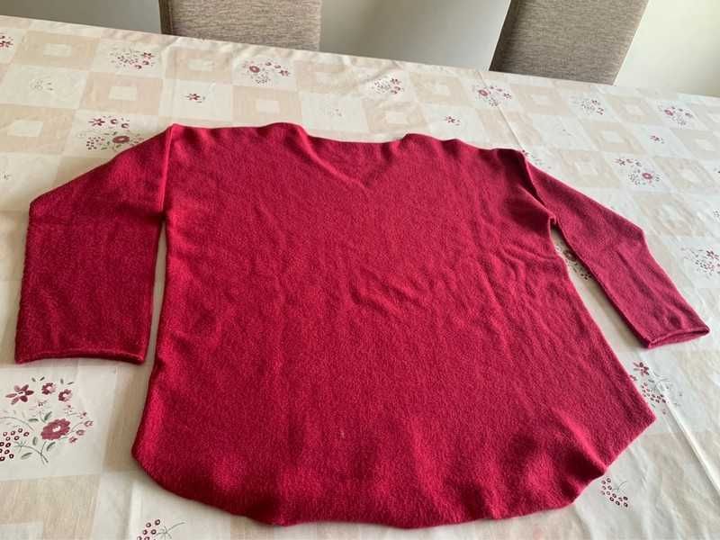 camisola cor cereja tamanho S-L