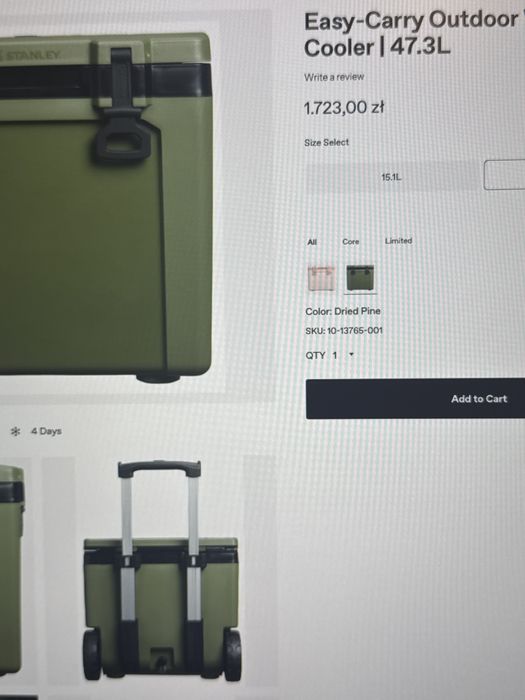 Lodowka Stanley samochodowa