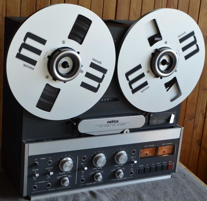 Studer  Revox B 77  4-ścieżkowy Magnetofon szpulowy oryg.+ osłona +NAB`y