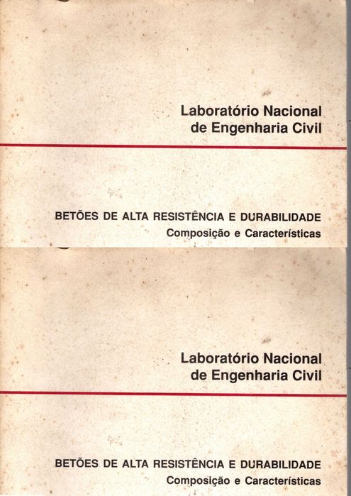 Livro Publicado pelo LNEC Betões de Alta Resistência