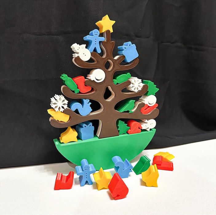 Розвичаюча іграшка-балансир новорічна ялинка